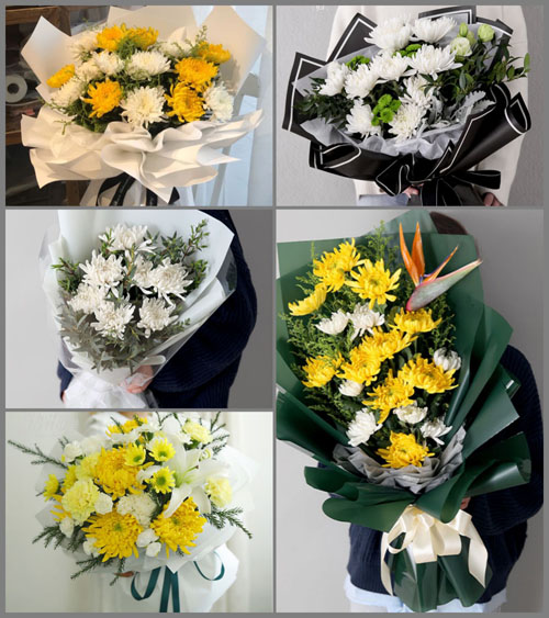 河北张家口崇礼区白旗乡白事花束代送